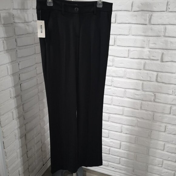 NWT Reaction Kenneth Cole Ladies Size 8 Black Dress Pants - Picture 1 of 15